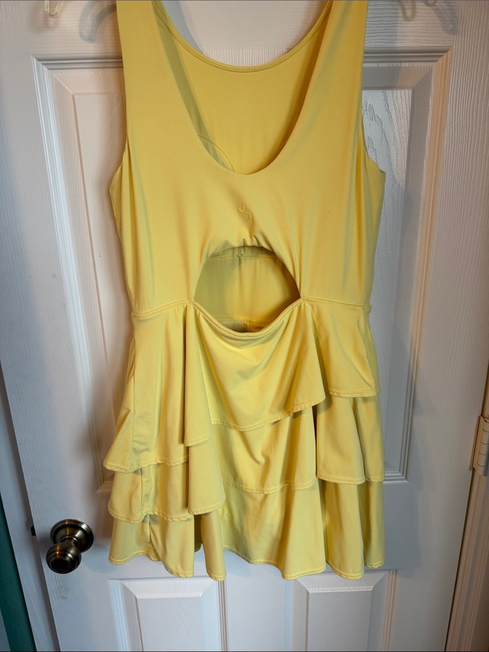Exercise JoyLab Yellow Ruffled TierDress - Picture 2 of 4